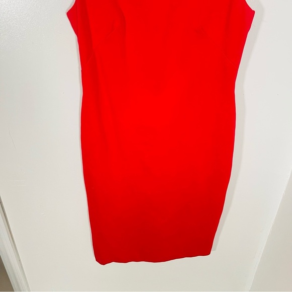 SPANX The Perfect Fitted Dress True Red Sheath Office Business Casual Ponte Knit - Picture 9 of 9